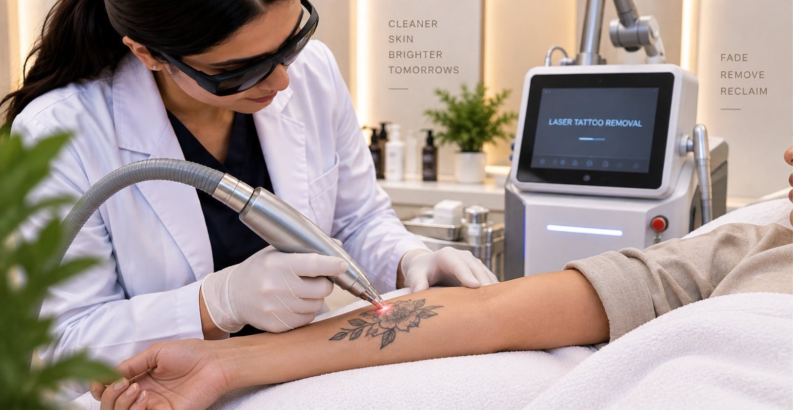 Laser tattoo removal on the forearm at Skinline, Kukatpally