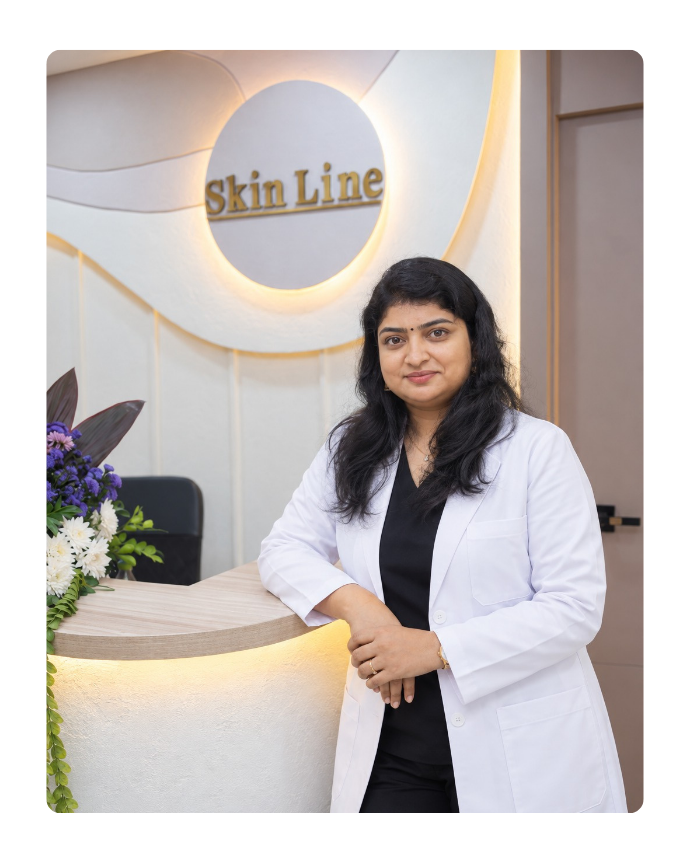 Dr. Radha Penumatsa, founding dermatologist at Skinline